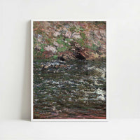 Rapids on the Petite Creuse (1889) by Claude Monet – Art Print - Art print in white frame