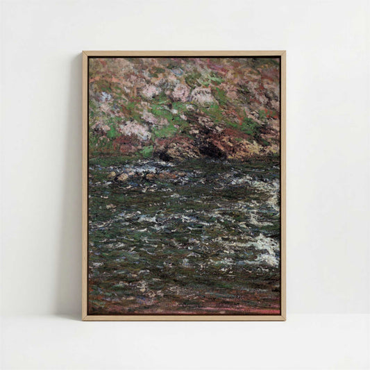 Framed Canvas - Framed canvas in oak color frame