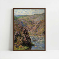 Framed Canvas - Framed canvas in dark wood color frame