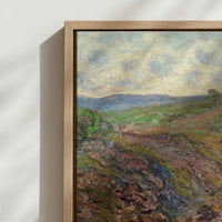 Framed Canvas - Close-up detail and texture of the framed canvas