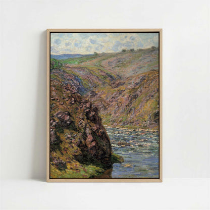 Framed Canvas - Framed canvas in oak color frame