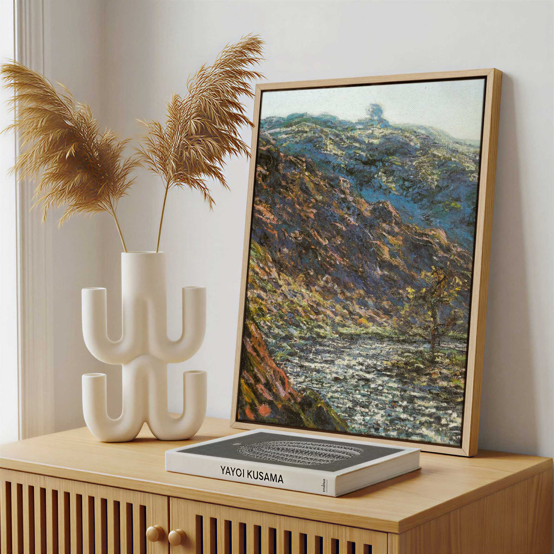 Framed Canvas - Framed canvas in a stylish interior setting