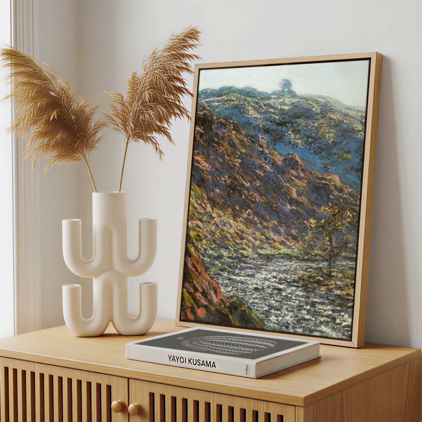 Framed Canvas - Framed canvas in a stylish interior setting