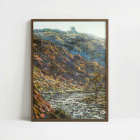 Ravine of the Petite Creuse (1889) by Claude Monet – Art Print - Art print in dark wood frame
