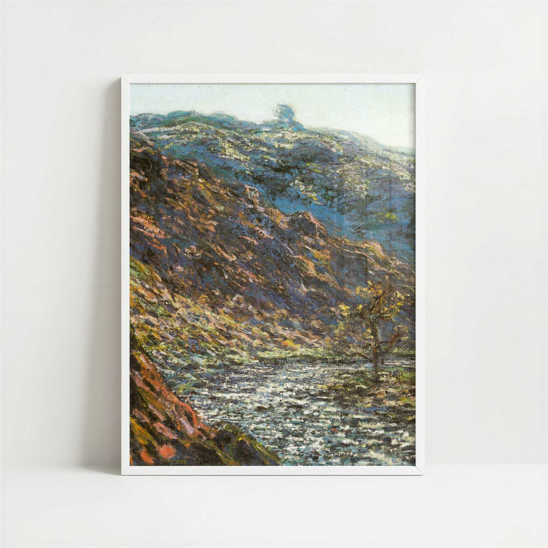 Ravine of the Petite Creuse (1889) by Claude Monet – Art Print - Art print in white frame