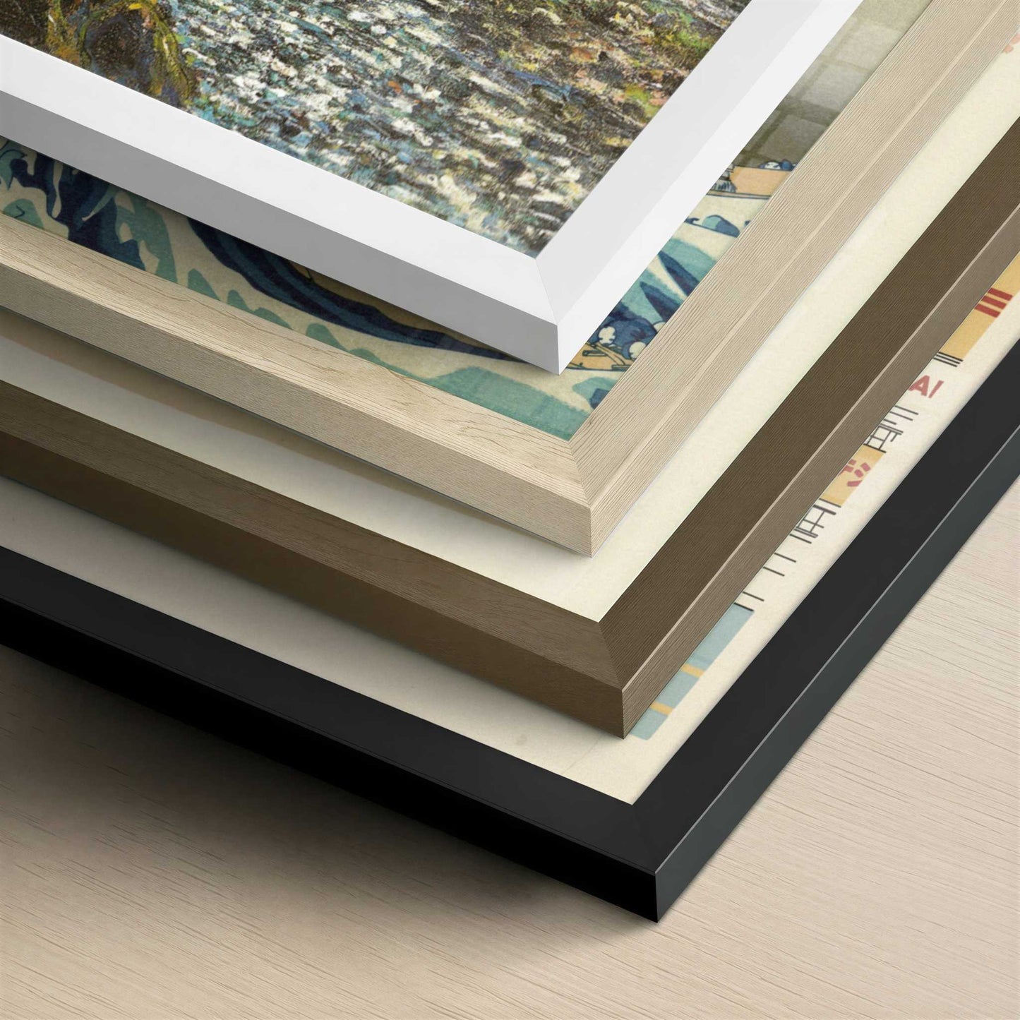 Ravine of the Petite Creuse (1889) by Claude Monet – Art Print - Close-up detail of the different frames