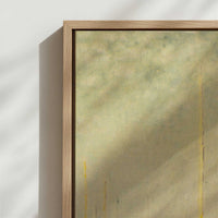 Framed Canvas - Close-up detail and texture of the framed canvas