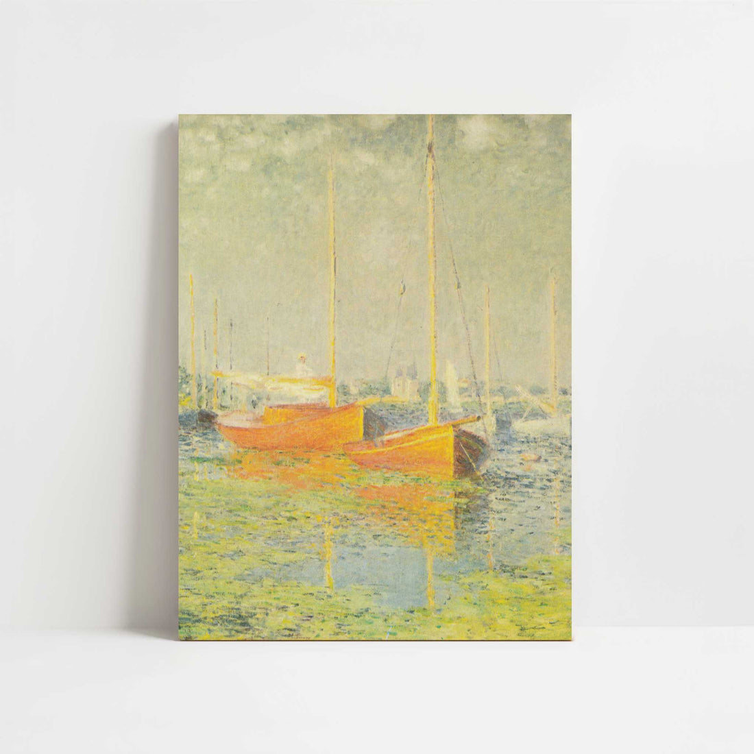 Red Boats, Argenteuil (1875) by Claude Monet – Art Print - Unframed art print