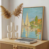 Framed Canvas - Framed canvas in a stylish interior setting