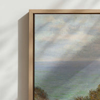 Framed Canvas - Close-up detail and texture of the framed canvas