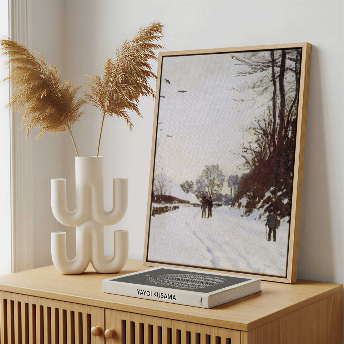 Framed Canvas - Framed canvas in a stylish interior setting