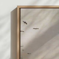 Framed Canvas - Close-up detail and texture of the framed canvas