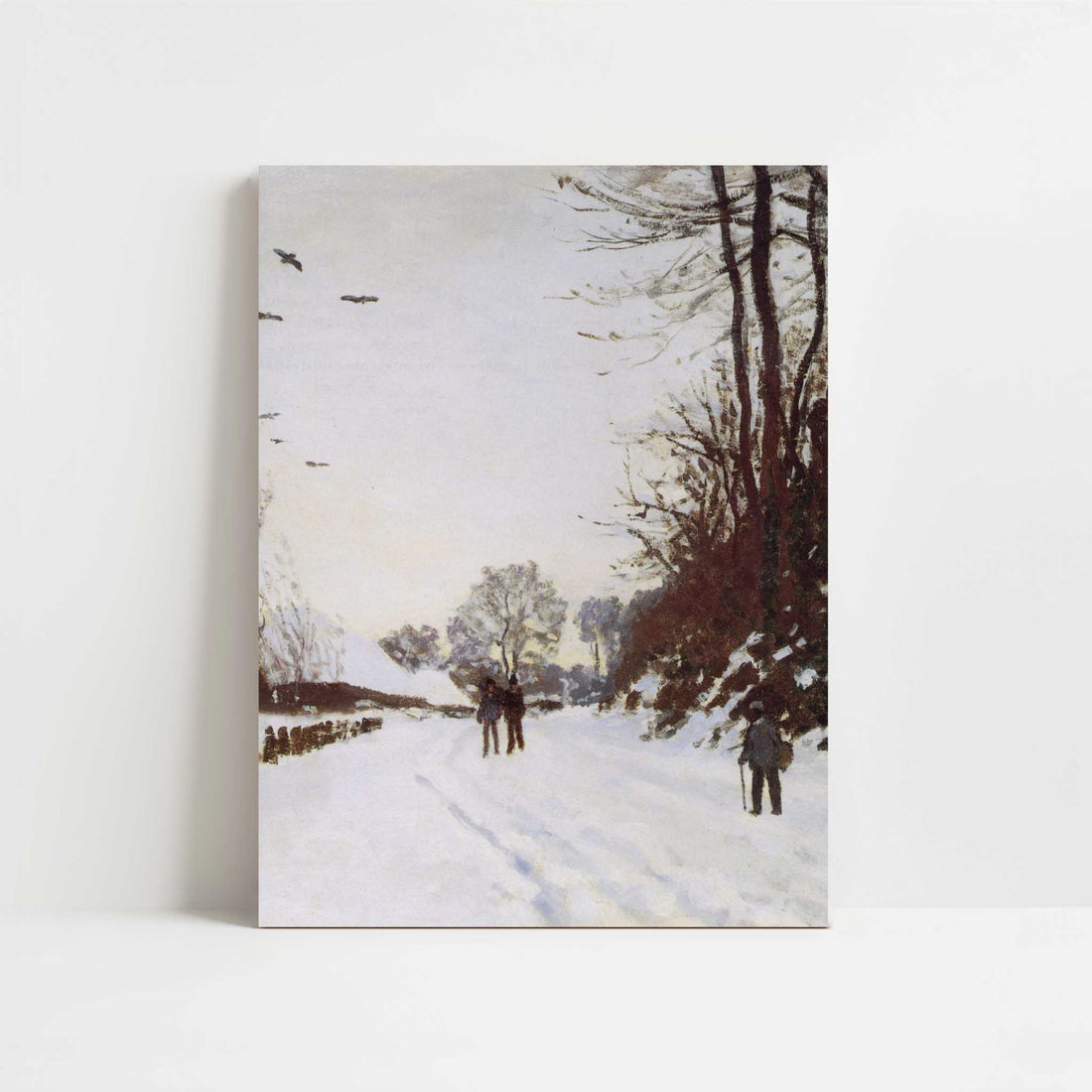 Road by Saint-Simeon Farm in Winter (1867) by Claude Monet – Art Print - Unframed art print