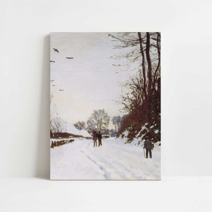 Road by Saint-Simeon Farm in Winter (1867) by Claude Monet – Art Print - Unframed art print