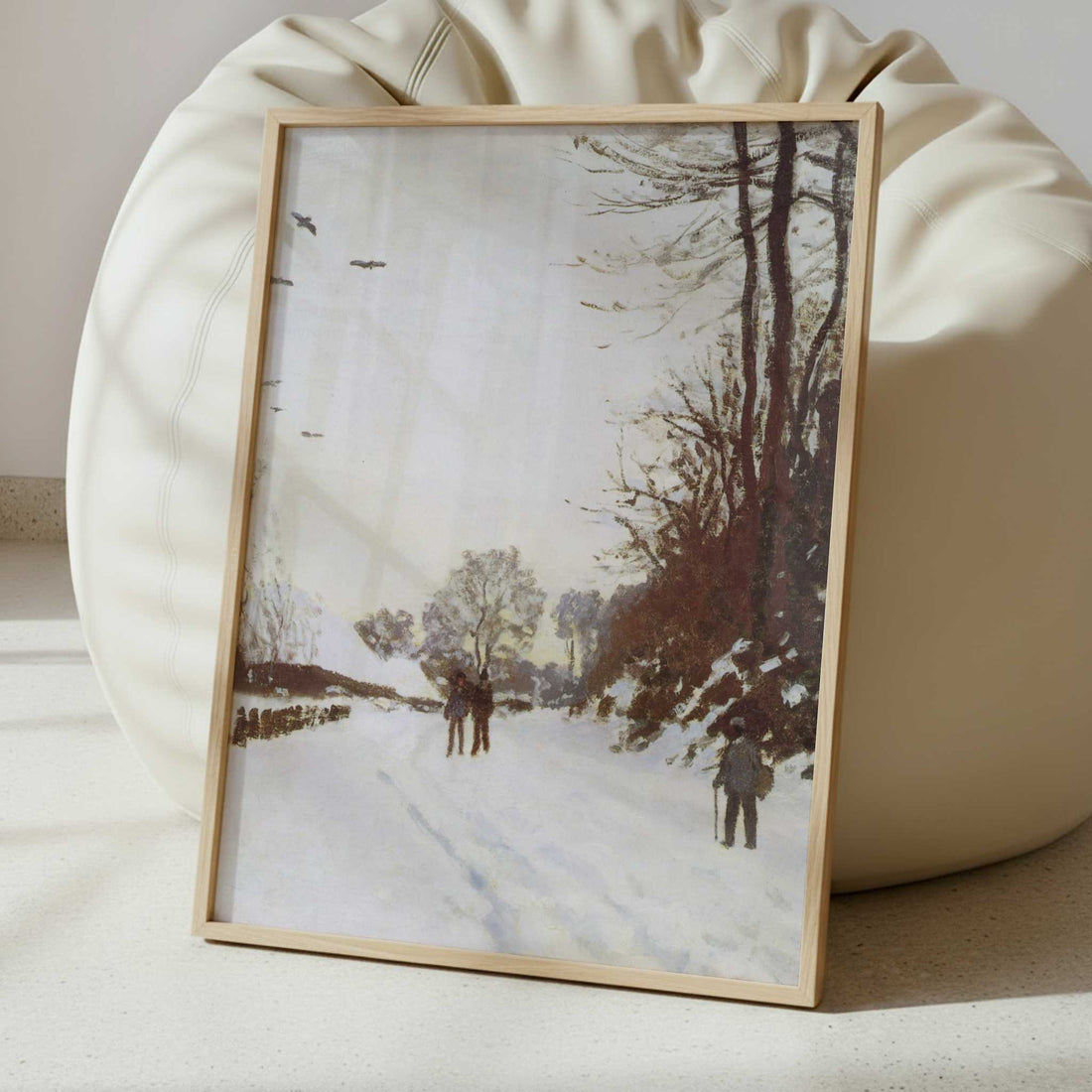 Road by Saint-Simeon Farm in Winter (1867) by Claude Monet – Art Print - Interior inspiration