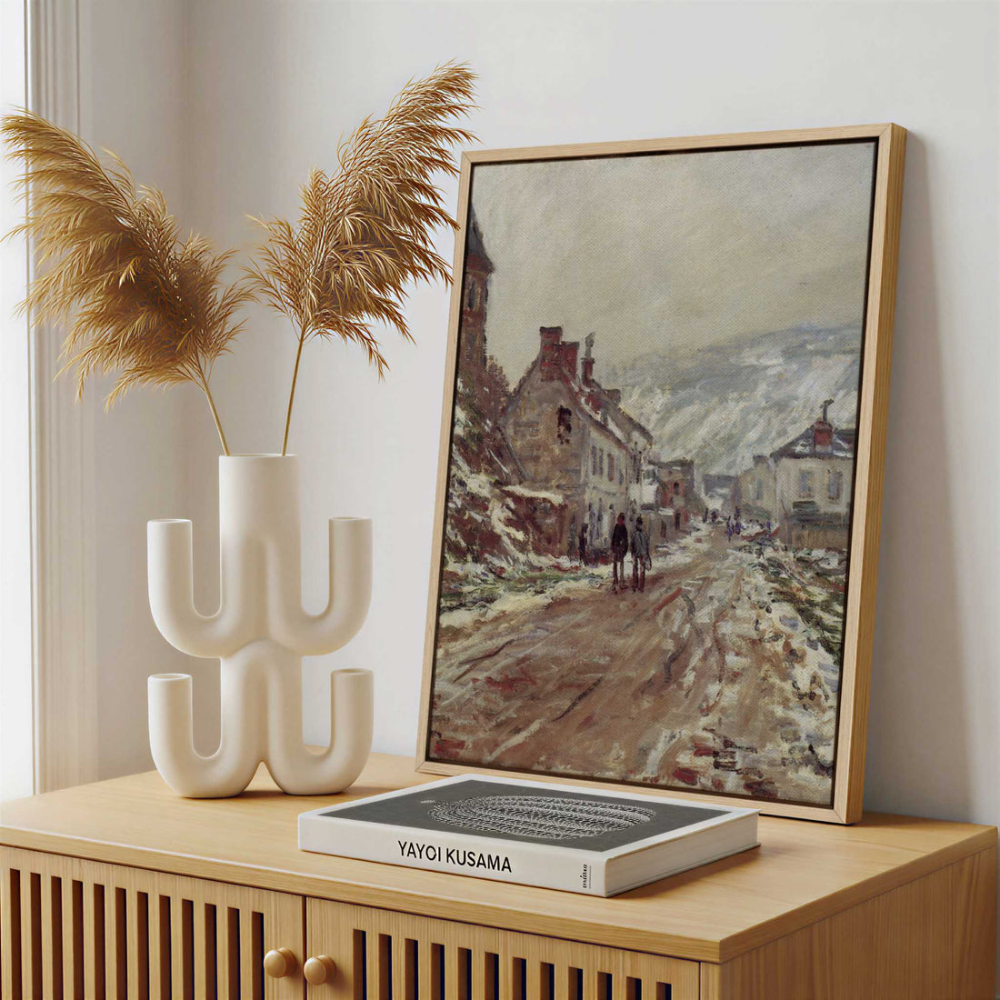 Framed Canvas - Framed canvas in a stylish interior setting