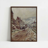 Framed Canvas - Framed canvas in dark wood color frame