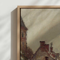 Framed Canvas - Close-up detail and texture of the framed canvas
