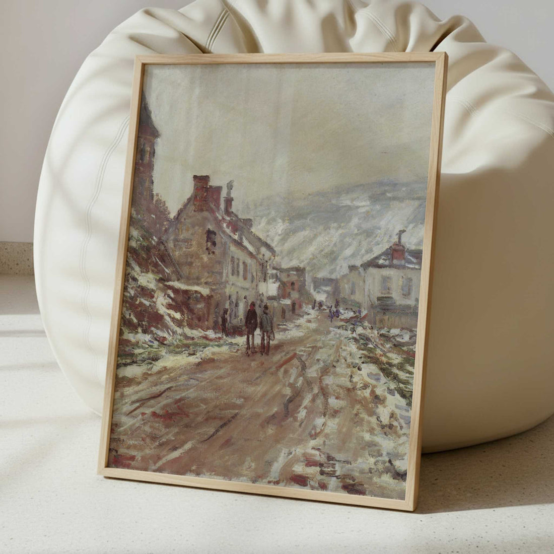 Road into Vetheuil in Winter (1879) by Claude Monet – Art Print - Interior inspiration