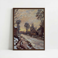 Framed Canvas - Framed canvas in dark wood color frame