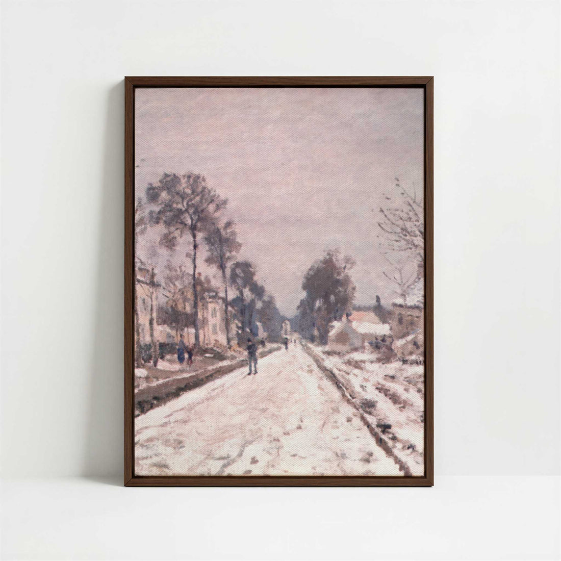 Framed Canvas - Framed canvas in dark wood color frame