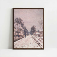 Framed Canvas - Framed canvas in dark wood color frame