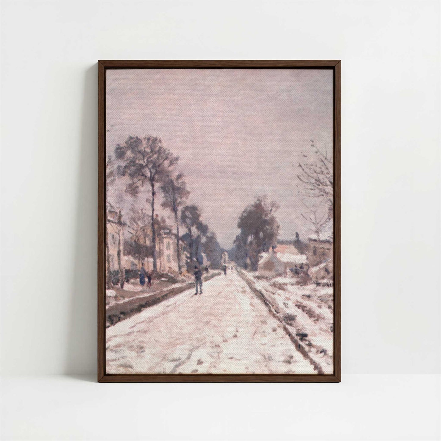 Framed Canvas - Framed canvas in dark wood color frame