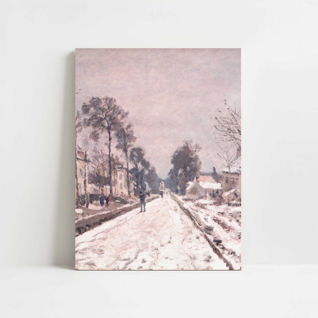 Road to Louveciennes in Snow (1869–70) by Claude Monet – Art Print - Unframed art print