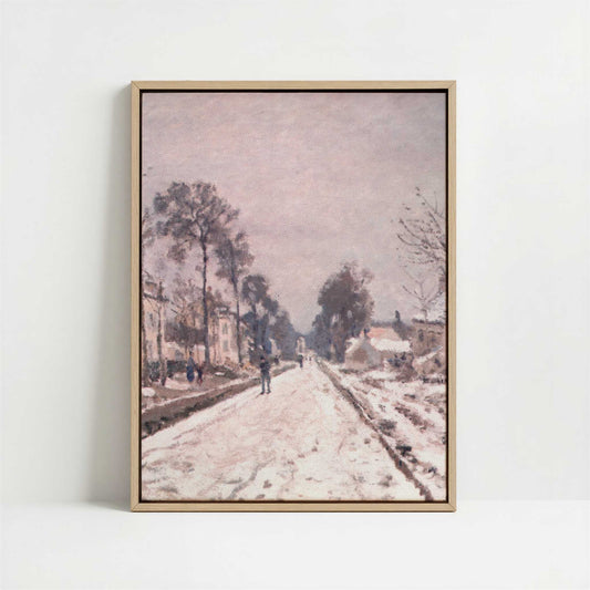 Framed Canvas - Framed canvas in oak color frame