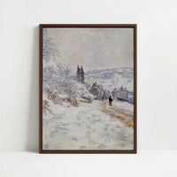 Framed Canvas - Framed canvas in dark wood color frame