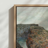 Framed Canvas - Close-up detail and texture of the framed canvas