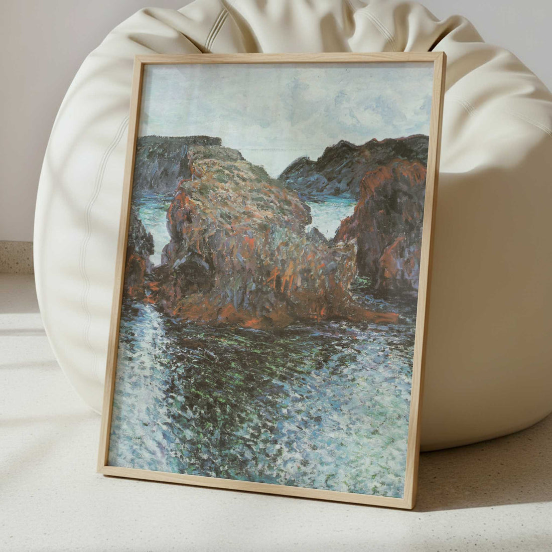 Rocks at Belle-Ile (1886) by Claude Monet – Art Print - Interior inspiration