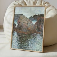 Rocks at Belle-Ile (1886) by Claude Monet – Art Print - Interior inspiration