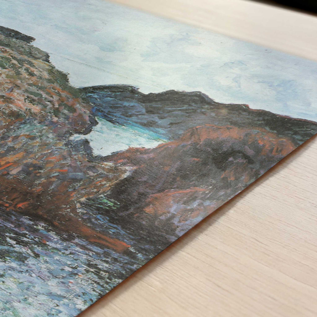 Rocks at Belle-Ile (1886) by Claude Monet – Art Print - Close-up detail of the art print