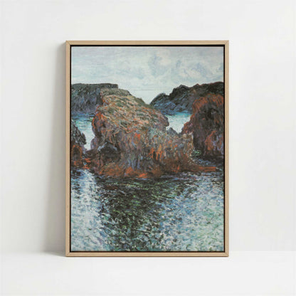 Framed Canvas - Framed canvas in oak color frame