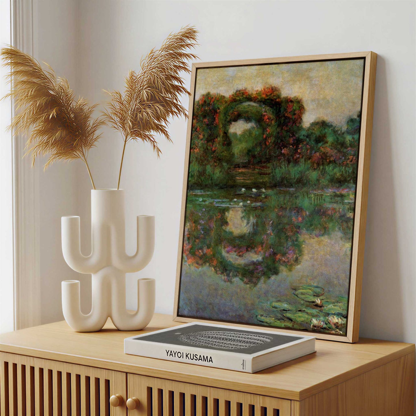 Framed Canvas - Framed canvas in a stylish interior setting