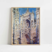 Rouen Cathedral (1894) by Claude Monet – Art Print - Art print in oak frame