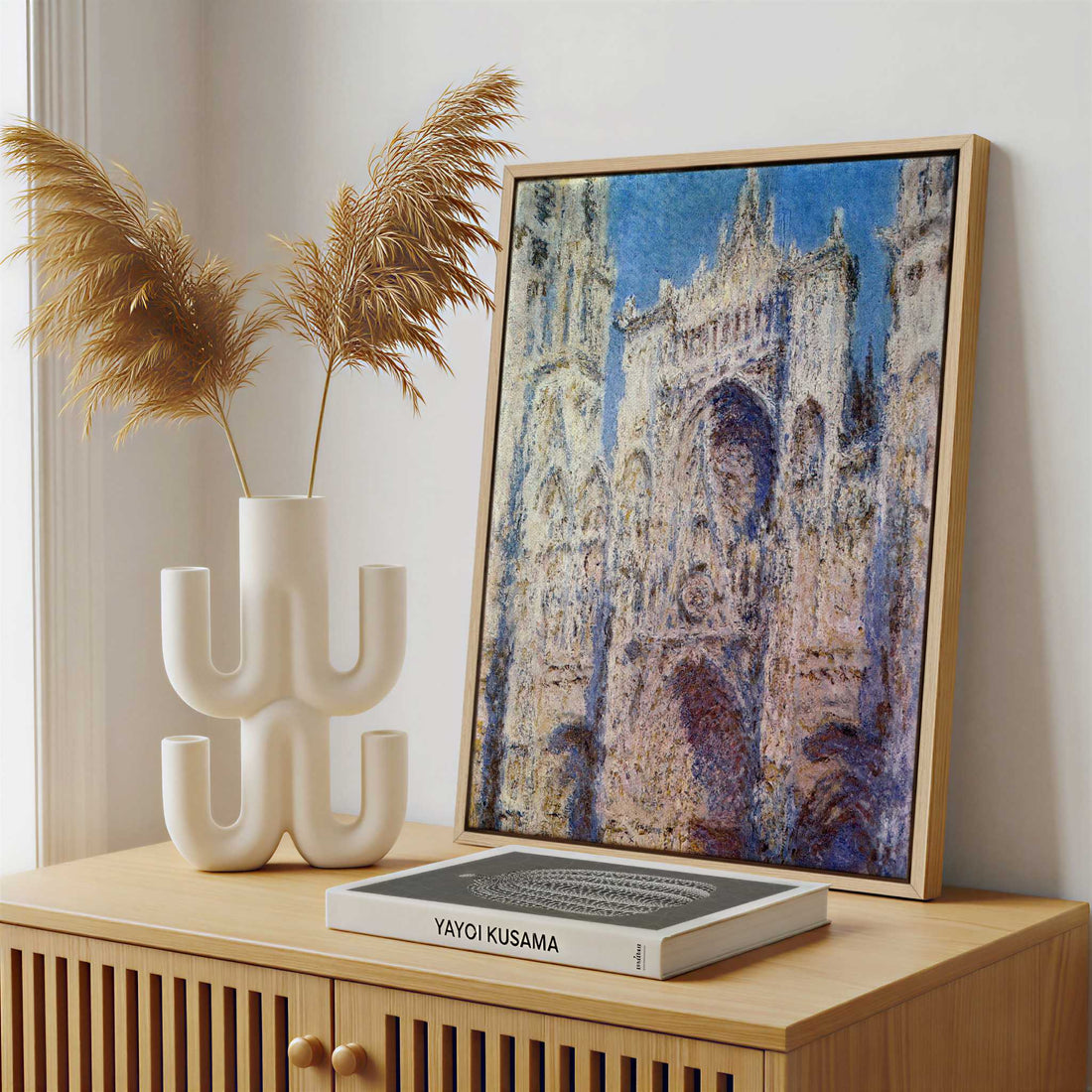 Framed Canvas - Framed canvas in a stylish interior setting