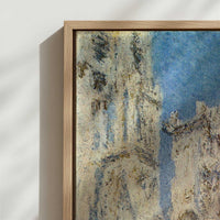 Framed Canvas - Close-up detail and texture of the framed canvas
