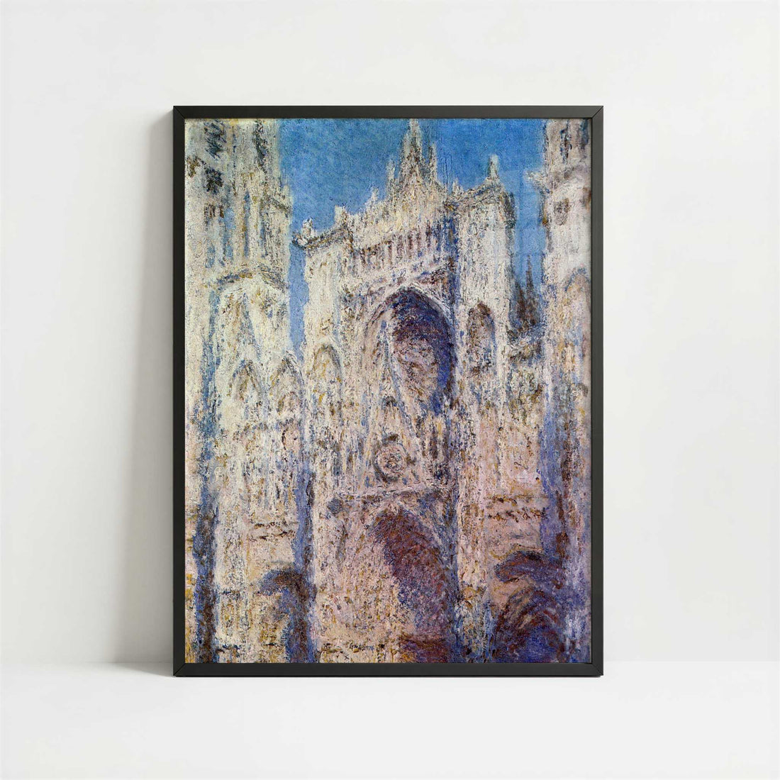 Rouen Cathedral (1894) by Claude Monet – Art Print - Art print in black frame