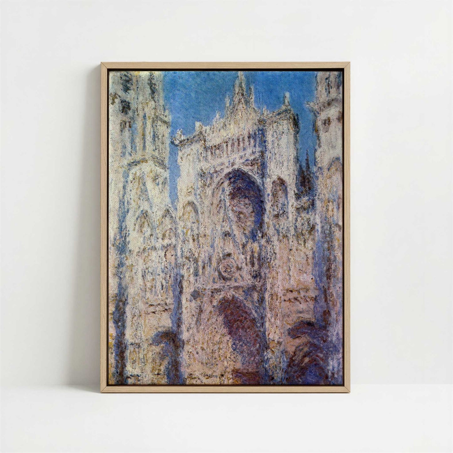 Framed Canvas - Framed canvas in oak color frame