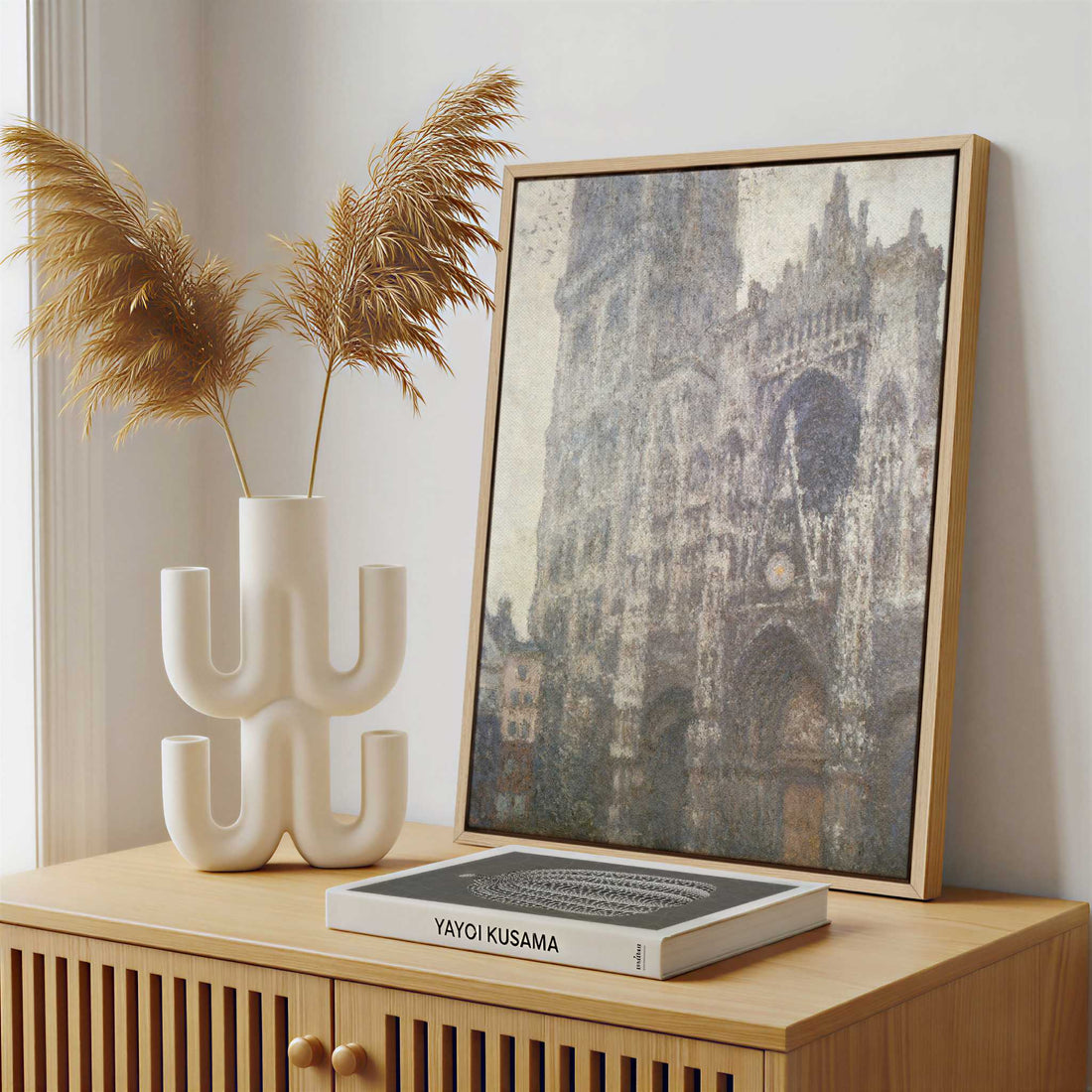 Framed Canvas - Framed canvas in a stylish interior setting