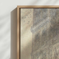 Framed Canvas - Close-up detail and texture of the framed canvas