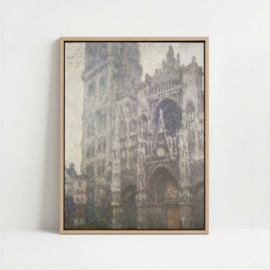 Framed Canvas - Framed canvas in oak color frame