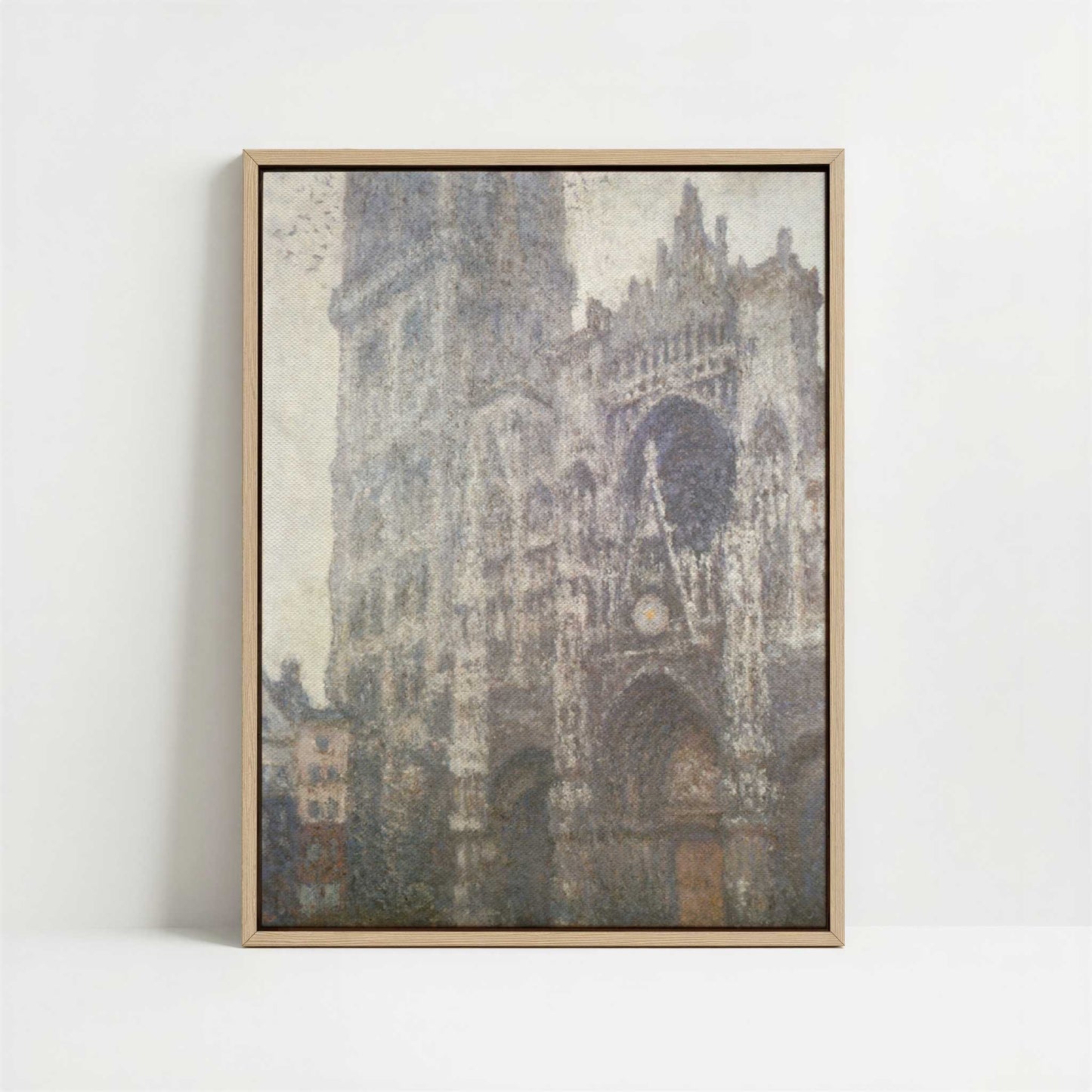 Framed Canvas - Framed canvas in oak color frame