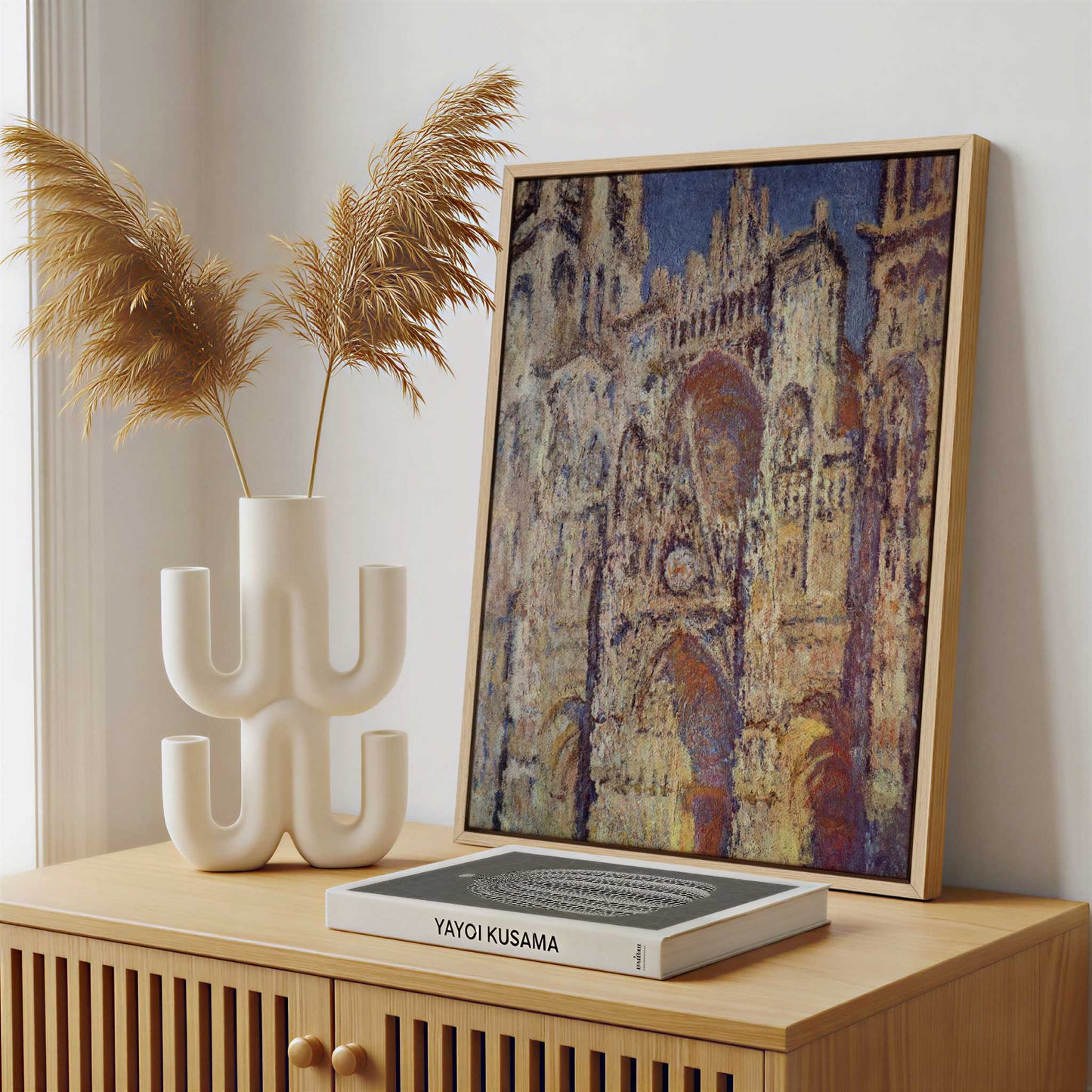 Framed Canvas - Framed canvas in a stylish interior setting
