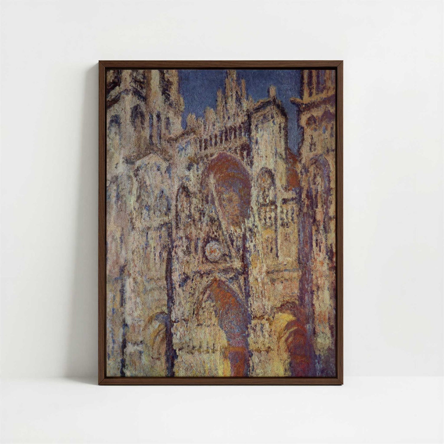 Framed Canvas - Framed canvas in dark wood color frame