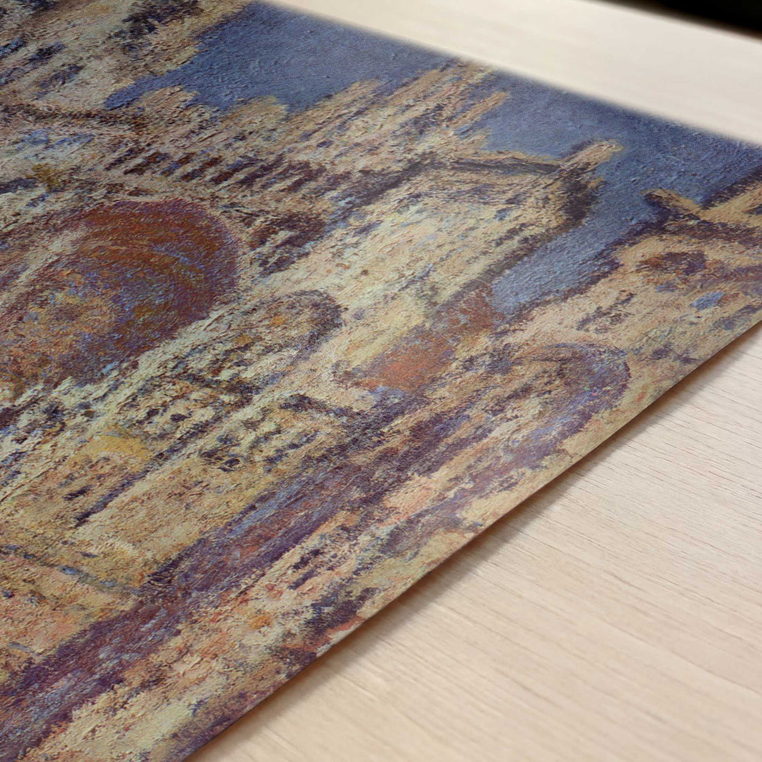Rouen Cathedral, Facade in Sunlight (1894) by Claude Monet – Art Print - Close-up detail of the art print