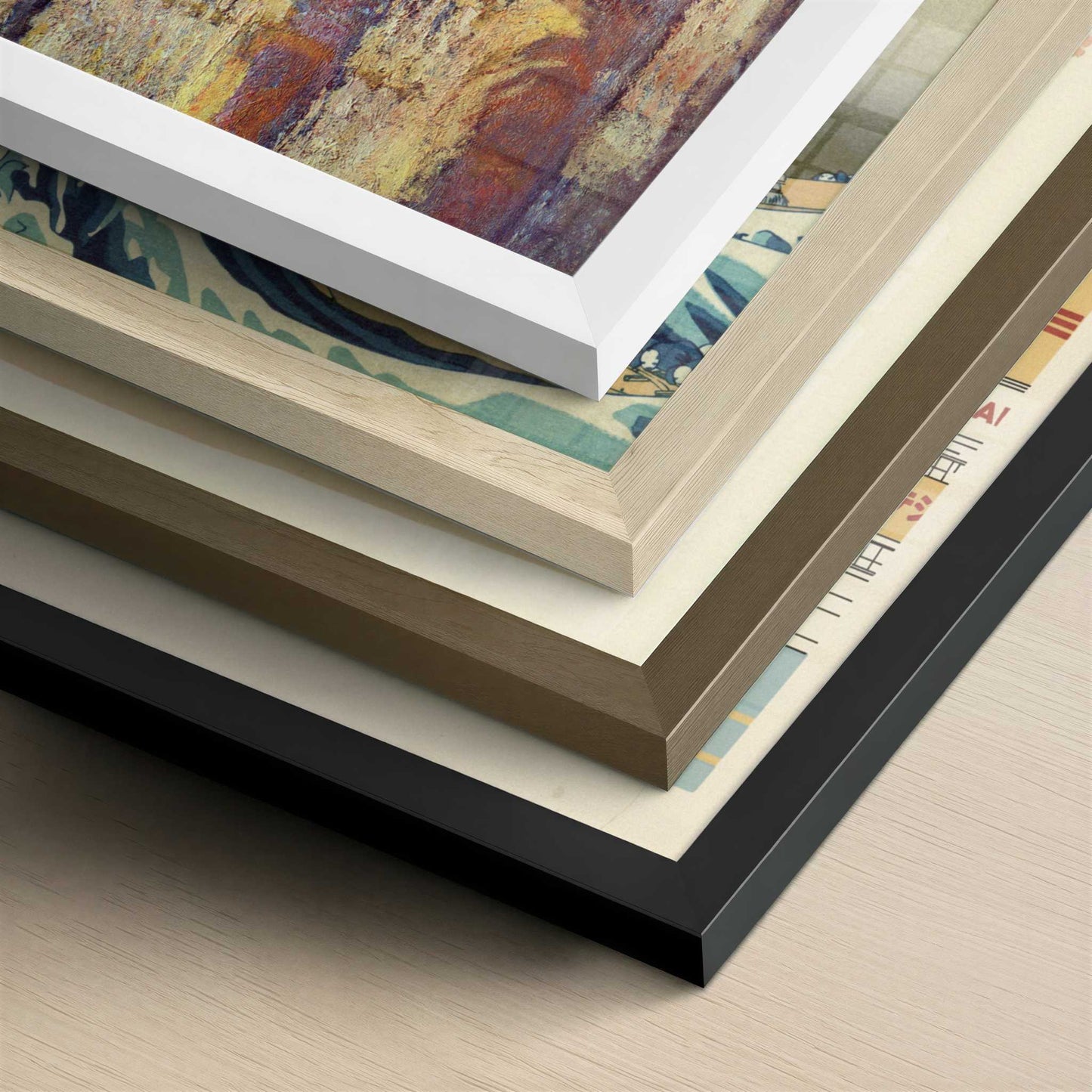 Rouen Cathedral, Facade in Sunlight (1894) by Claude Monet – Art Print - Close-up detail of the different frames