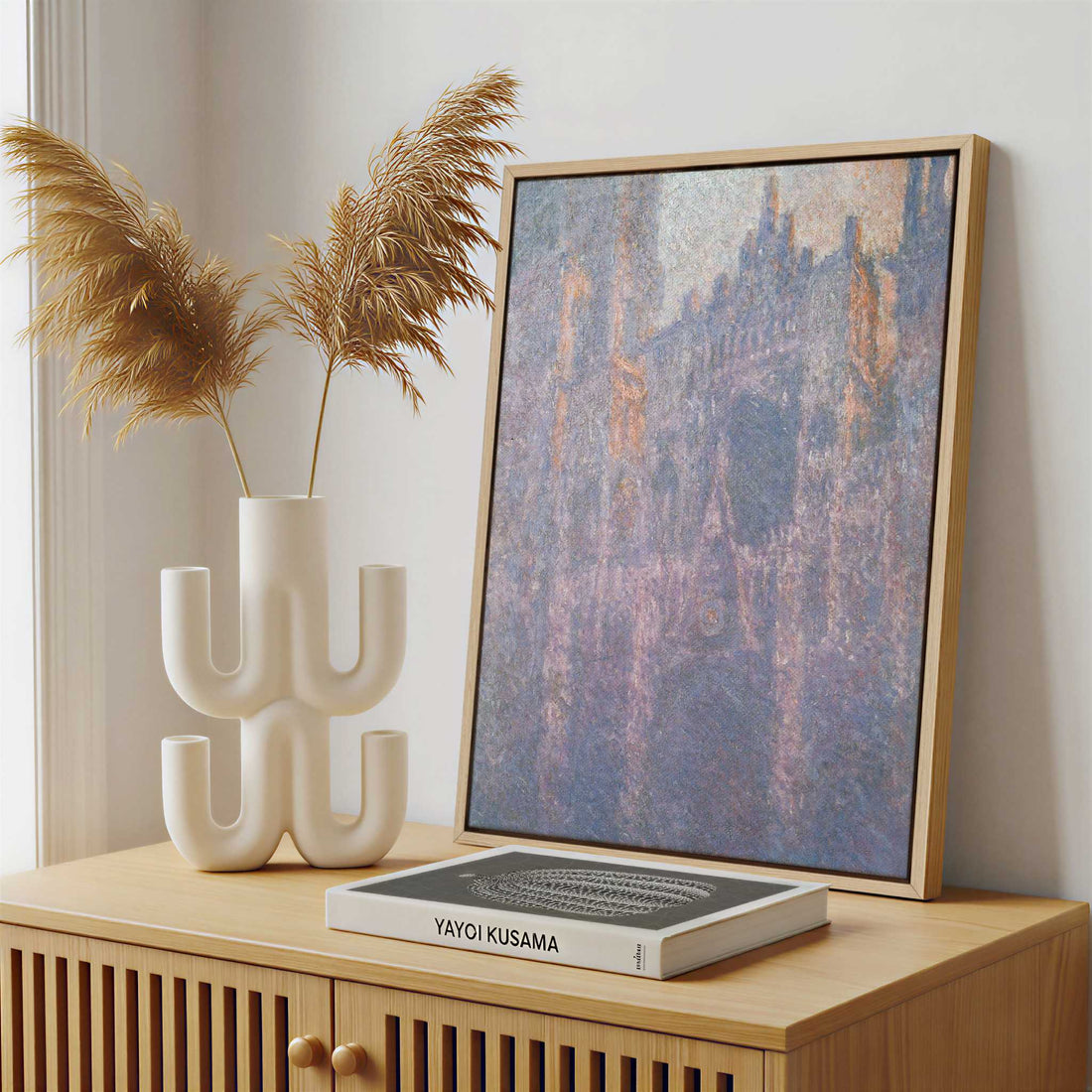 Framed Canvas - Framed canvas in a stylish interior setting